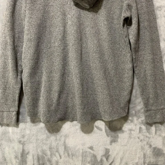 Ecko Unltd Hoodie Mens Gray Large Cotton Blend Pullover Thermal Button Logo - Picture 8 of 12